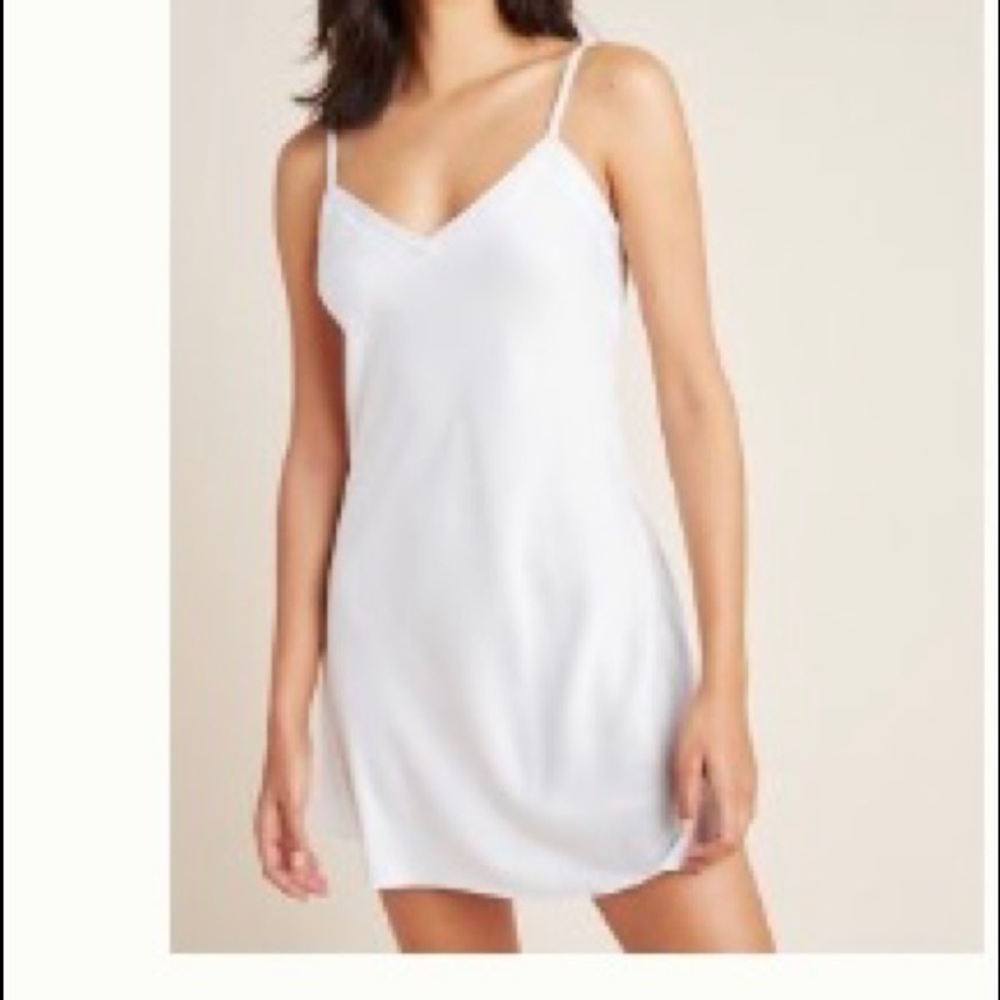 Anthropologie Refresh Satin Chemise